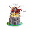 Heidaman Medieval Birthday Party Supplies Tedieval Party Decorations Knights Birthday Decorations Include Medieval Banner Backdrop Tablecloth Ballons Cake Toppers Cup cake Toppers…