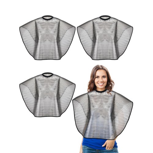 Zhanmai 4 Pieces Hair Dye Cape Shampoo Capes for Salons Waterproof Hair Color Capes Makeup Cape Hair Cutting Cape Beauty Salon Cape Apron for Hair Stylist Barber Bib Hairdressing Styling (Ripple)