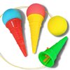 Novelty Place Ice Cream Shooters Toy (Pack of 12) - Squeeze N' Pop Game - 7 Inch Multi-Color Icecream Cone Foam Ball Launcher - Great Party Favors and Carnival Prize for Kids