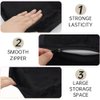 Eyelash Extension Neck Pillow -Beauty Salon Comfortable Velvet Beauty Memory Foam Pillow,Eyelash Pillow Grafted Eyelash Curve Pillow with Makeup Pocket to Protect Neck(Black)