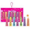 Expressions 7pc Flavored Moisturizing Shimmer Long Lasting Waterproof Colorful Lip Gloss Set For Women and Girls