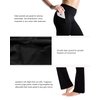 Yogipace,Side Pockets,Petite Women's Bootcut Yoga Pants Workout Pants with Side Pockets,27",Black,Size XL