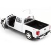 Motormax 2017 Chevy Silverado 1500 LT Z71 Crew Cab Pickup Truck 1/24 Scale Diecast Model Car White