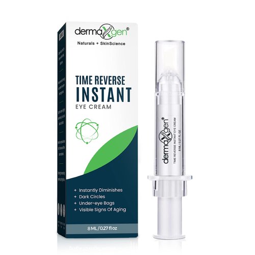 DERMAXGEN Puffy Eye Treatment Time Reverse Instant Anti-aging Eye Cream New Advanced Formula - Visibly Reduce Under-eye Bags, Wrinkles, Dark Circles, Fine Lines & Crow's Feet Instantly - 8ml