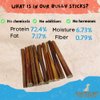 Amazing Dog Treats - Bully Sticks 6 Inch Regular Size (15 Pcs/Pack) - Premium Bully Stick Dog Chews - Long Lasting Bully Sticks for Dogs - Bully Stick Dog Bones - No Hide Dog Chew