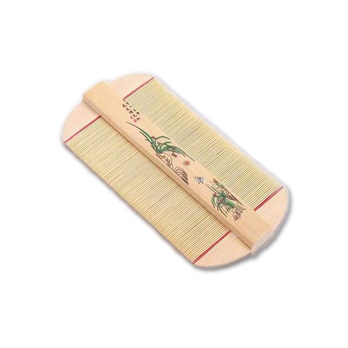 Binaoogi Bamboo Comb - Lice, Dandruff, Beard, Super Dense Tooth, and Children's Comb (yellow)