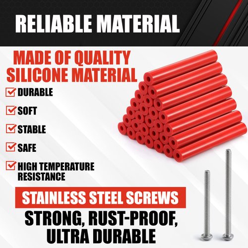 Outlet Spacers - Electrical Outlet Box Extender Kit by SPACERR - Electrical Switch and Receptacle Spacers 50 Pack (14 Tubes and 36 Screws)