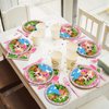 96 Pcs Horse Party Plates Napkins Tableware Set Kentucky Derby Birthday Party Supplies Disposable Paper Dinnerware Pink Cowgirl Western Theme Table Decoration Favors for Girls Baby Shower, 24 Guests