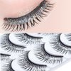 Rneracle Sparkling Glitter Sequins Lashes - 5 Pairs of LASH CLUSTERS, INDIVIDUAL LASHES, NATURAL LASHES, CLUSTER LASHES, EYE LASHES for a Festive Atmosphere - Perfect for Anyone!