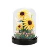 Sunflower Building Blocks Set with Dust Cover, Flower Bouquet Micro Blocks for Adults and Kids, DIY Botanical Decor for Home and Office, Creative Gift for Women, 545 PCS