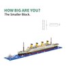 Architecture RMS Titanic Cruise Ship Model Construction Set, 1880 PCS, Building Blocks, Micro Blocks, Mini Bricks for Adults and Teens