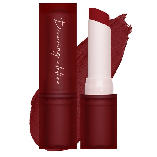 I'M MEME Velvet Lipstick - Drawing Atelier | Highly-Pigmented, Long-lasting, Velvet-matte Finish, 15 Alluring, 0.12 Oz