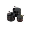 2PCS 100ML Amber Glass Empty Refillable Sample Bottle Cosmetic Face Cream Jar Pot Bottle Container Holder Case with Black Screw Cap Lid and Liners (100ml)