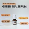 Skin Friendly Solutions Clarifying Green Tea Hyaluronic Acid Serum for red light therapy with Niacinamide - Skin Repairing and Clarifying Face Serum