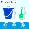 Holady 12 Pack 5'' Inch Sand Beach Buckets Pail with Beach Shovels,Sand Bucket Water Bucket for Beach Fun Great Summer Party Accessory