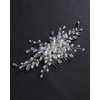 Rumtock Vintage Silver Hair Comb Handmade Pearl Hair Piece for Women Wedding Bridal Hair Jewelry (Silver)