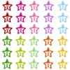 30 Pcs Colorful Snap Kawaii Hair Clips, Barrettes and Cute Hairpins for Girls - Non-Slip Star Hair Accessories