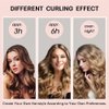 EwiutoijngiQan Satin Heatless Hair Curlers with Caps, Soft Overnight Curling Headband for All Hair Types (pink)