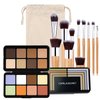 FantasyDay 16 Colors Cream Contour Face Concealer Palette, Full Coverage Concealer, Long Lasting, Hydrating, Corrects Dark Circle, Acne Blemish, 11 Brushes