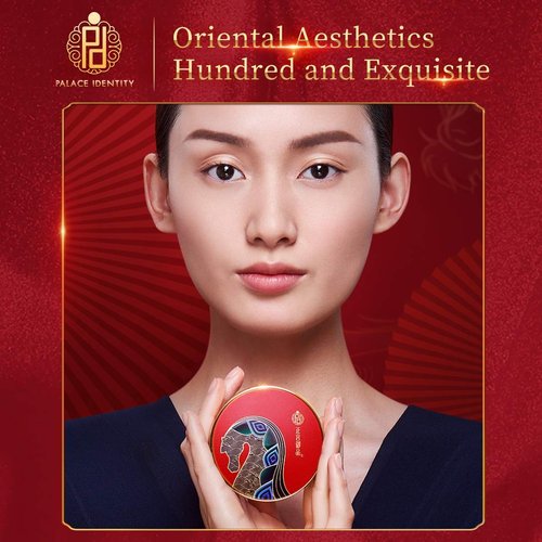 zeesea [Palace Identity Air Cushion BB Cream Moisturizing Foundation Waterproof Concealer Long Lasting Brighten Makeup Natural Cover (W02#Brighten)