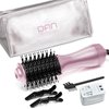 DAN Technology Dual Voltage Hair Dryer Brush,2 inch Blow Dryer Brush,Small Brush Hair dryers for 110V-120V/220V-240V European and Travel Use