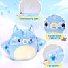 FunBase Sugar Glider Stuffed Plushies Flying Squirrel Plush Pillow Stuffed Animal Super Soft Cozy Cuddle Toy, 12" Blue