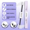Lash Bond and Seal Waterproof 2 in 1 Cluster Eyelash Glue Strong Hold All Day Wear DIY Lash Extensions Glue Suitable for Sensitive Eyes-Clear