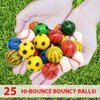 25 Bouncy Balls for Kids Party Favors | Assorted Bouncy Ball 27mm | Superball Small Rubber Balls for Kids