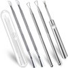 6 PCS Cuticle Pusher and Cutter Remover Stainless Nail Polish Peeler Scraper Durable Manicure and Pedicure Cleaner Tool - Professional & Durable