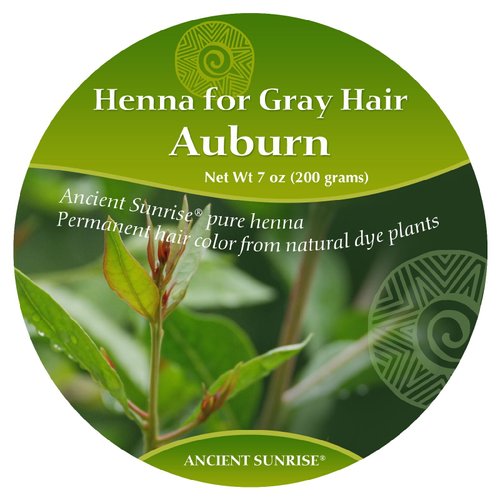 100% Natural Auburn Henna Hair Dye - Red Henna Hair Color for Gray Coverage - Healthy, Shiny Resu...