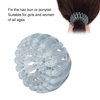 Betued Bird Nest Hair Clip, Plastic Resin Hairpin, Expandable Ponytail Holder, Fashionable Nest Shape in Jelly Ash for Women Girls