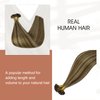 Full Shine Prebonded Hair Extensions Color 4P27 Ktip Human Hair Extensions 20 Inch Ktip Fusion Hair Extensions Human Hair 50 Gram Straight Hair Extensions Real Human Hair for Women Real Remy Hair