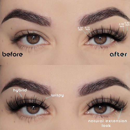 APCYUST Mink Lashes Wispy Eyelashes Natural Fake Lash Pack Fluffy Lashes False Short Strips Eyelash 3D Cat Eye Pestañas Cluster Set that Looks Like Extensions for Daily Makeup (Hybrid+Wispy Lash)