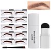 Eyebrow Stamp Stencil Kit Brow Stamp with 5pairs Reusable Eyebrow Stencil Kit Eye Brow Stamping Kit Eyebrow Stamp(Auburn)