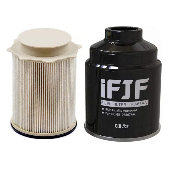 iFJF Fuel Filter Water Separator Replacement for Ram 6.7L 2013-2018 2500 3500 4500 5500 Diesel Engines Replaces 68197867AA 68157291AA FS53000