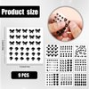 9 Sheets Face Gemstone Stickers, Self Adhesive Rhinestones Face Diamonds Jewels Gems Stick on Rhinestone Embellishment Stickers for Makeup Party Festival