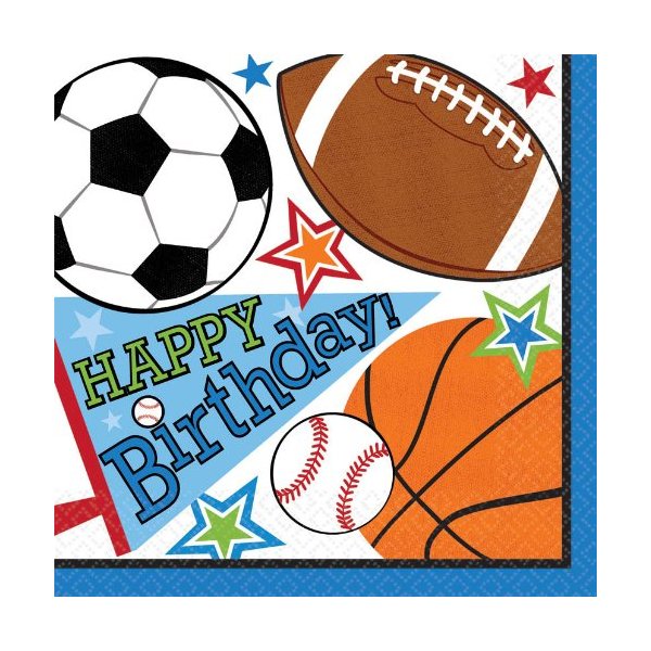 Sports Party Luncheon Napkins