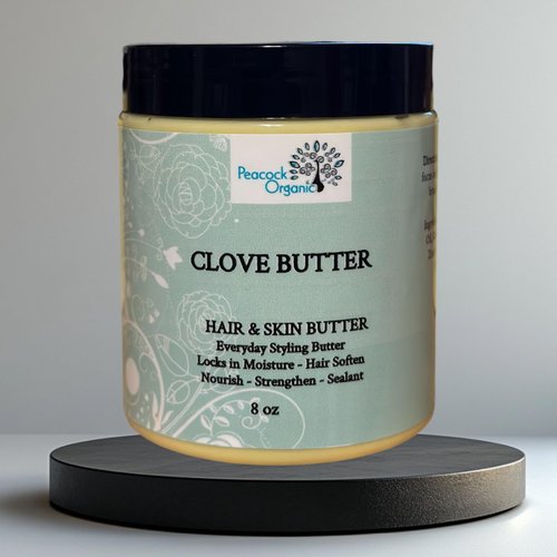 Cloves Butter for Hair & Skin - Minimizing Dandruff, Soothe Scalp, Moisture Retention & Luxurious Shine for Silky Smooth Hair - Skin Moisturizer - 8oz