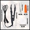 Fusion Keratin Hair Extension Kit: Heat Iron, Keratin Glue Granules, Protector Templates, Hair Clips, and Finger Protector