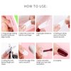 Vodisa Clear Nail Tips 500pcs Acrylic Fake Nails with Storage Case 10 Sizes Long False Nail for Lady Nail Salons and Home DIY Nail Art (French Coffin Nails)