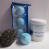 Bath Bomb Products - Bubble Bath Truffles: Ocean Waves 3 Pack Bath Truffles, 32 oz Ocean Therapy Dry Salt Scrub, Pumice Stone by Dead Sea Spa Care, Bubble Bath, Bubble Truffles, Bath Truffle