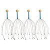 zdyCGTime Massager 4-Pack – Handheld Head Massage Tingler, Deep Relaxation & Stress Reduction & Stimulation of Scalp Neck Massager (Blue)