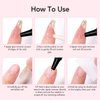 Curvlife Newly Upgraded Quick Drying 10g Semi Solid Nail Glue with 10ml Remover for Press On Nails Tips No Need for UV Lamp Long Lasting Fake Acrylic Nails Kit Glue Gel