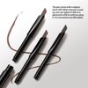 BLUE LOVE Eyebrow Pencil with Spoolie Brush, Long-Lasting Makeup Eyebrow Pen for Women, Drawing Eye Brow Pen Natural Daily Look with a Replace (03# Light Coffee Color)