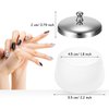 2 Pieces Matte Crystal Glass Nail Art Dappen Dish Nail Glass Crystal Cup Nail Art Acrylic Liquid Powder Dappen Dish Crystal Dappen Dish Liquid Container Holder for Acrylic Powder Liquid Styling Tool
