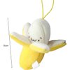 Jinshining 4Pcs Yellow Cute Stuffed Banana Shape Cartoon Doll PP Cotton Soft Doll Plush Pendant Birthday Gift for Decoration 1.97 inches Stuffed Animals