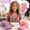 Christmas Gifts for Girls Decorate Your Own Baseball Cap with 12 Sheets Unicorn Gem Stickers, Fun Arts and Crafts Kit for Kids Age 4-12, 2PCS DIY Baseball Cap Birthday Gifts for Girls 4 5 6 7 8 9 10