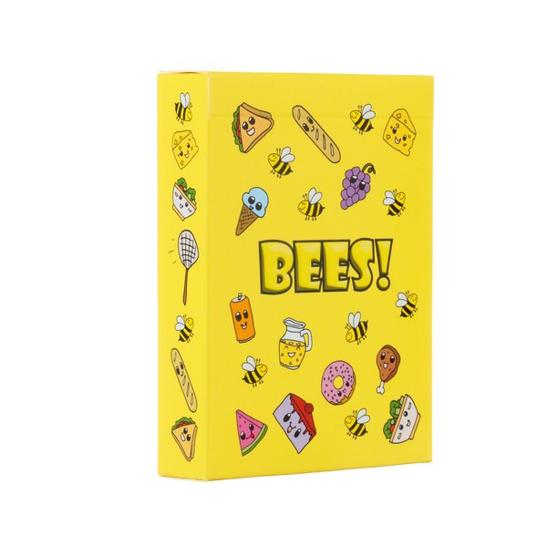 Niche Nation Games Bees Picnics are All Fun and Games Until The Bees Show Up! 2 Player Game Or Up to 4 Players - Playful Light Strategy Game - Card Games for Adults and Kids