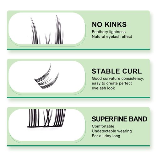 Lashsure Self Adhesive Eyelash Clusters Kit - Natural Black, Reusable False Eyelashes Kit for Women, Easy to Apply, Lightweight & Natural Looking (MF10-GN3)