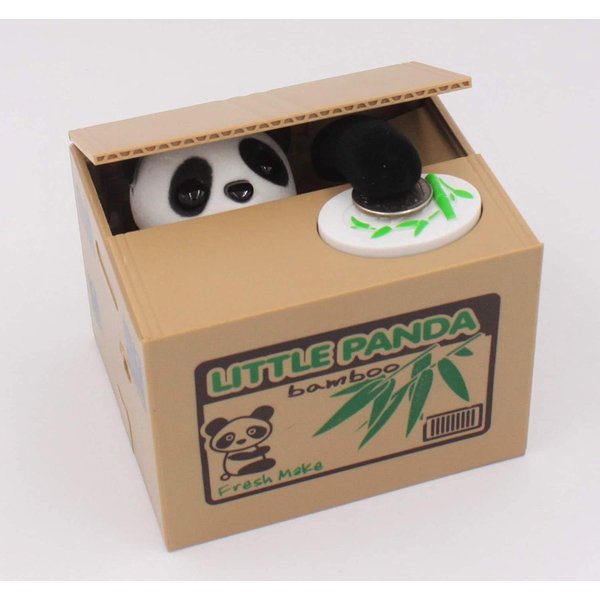 Goldenvalueable Panda Coin Money Box Cute Saving Bank